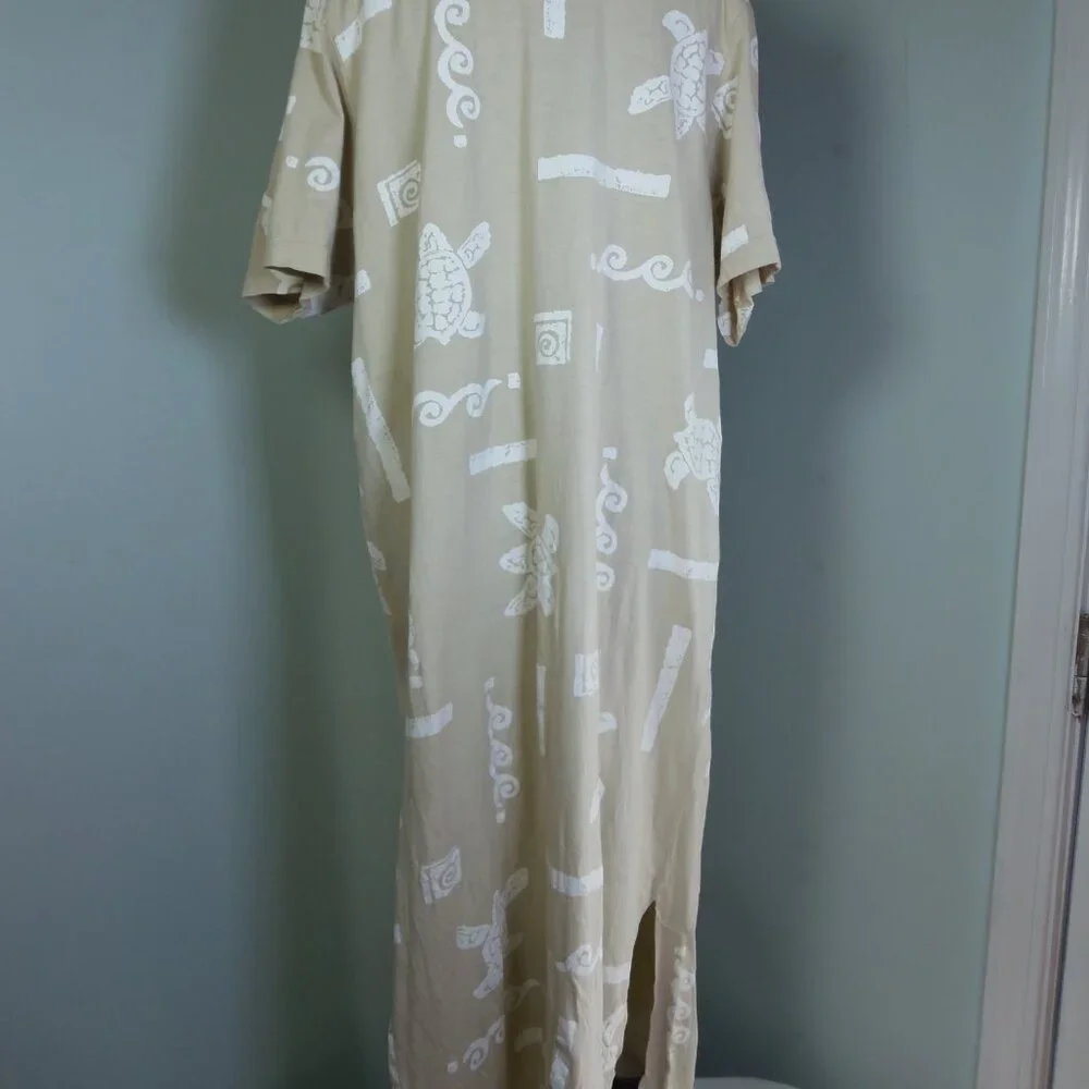 Vintage Cotton Connection Tropical Pull Over XL Dress Lagenlook Vacation Resortw - Picture 1 of 15